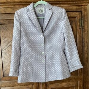 Le Suit Purple Blazer with Structured Silhouette and Classic Lapel